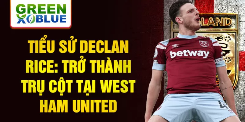 Tiểu sử Declan Rice: Trở thành trụ cột tại West Ham United