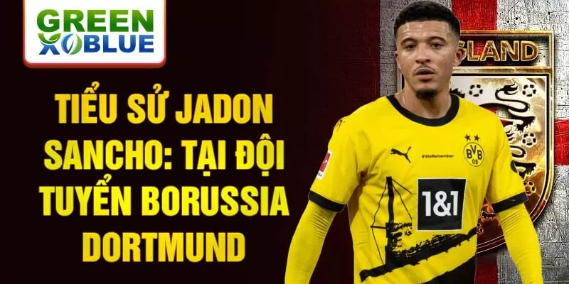 Tiểu sử jJadon Sancho: Tại đội tuyển Borussia Dortmund